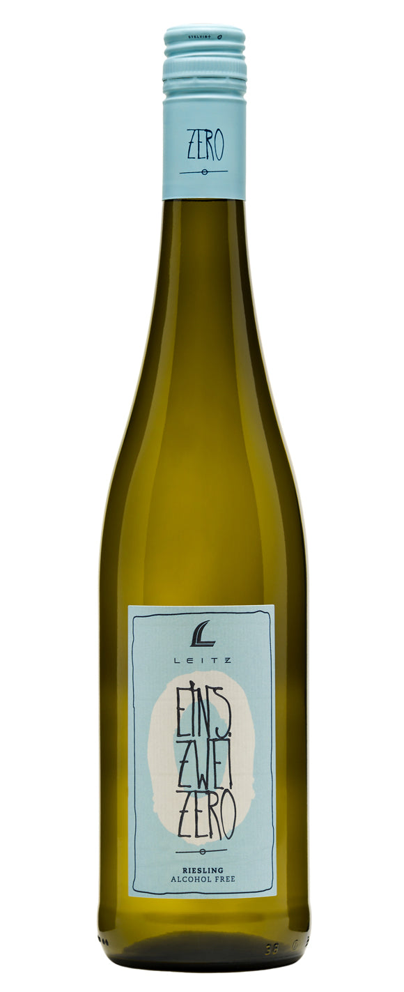 Josef Leitz Eins Zwei Zero Rheingau Riesling (Non-Alcoholic)  Front Bottle Shot