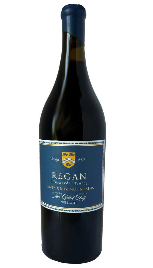 Regan Vineyards Winery The Great Fog Nebbiolo 2021  Front Bottle Shot