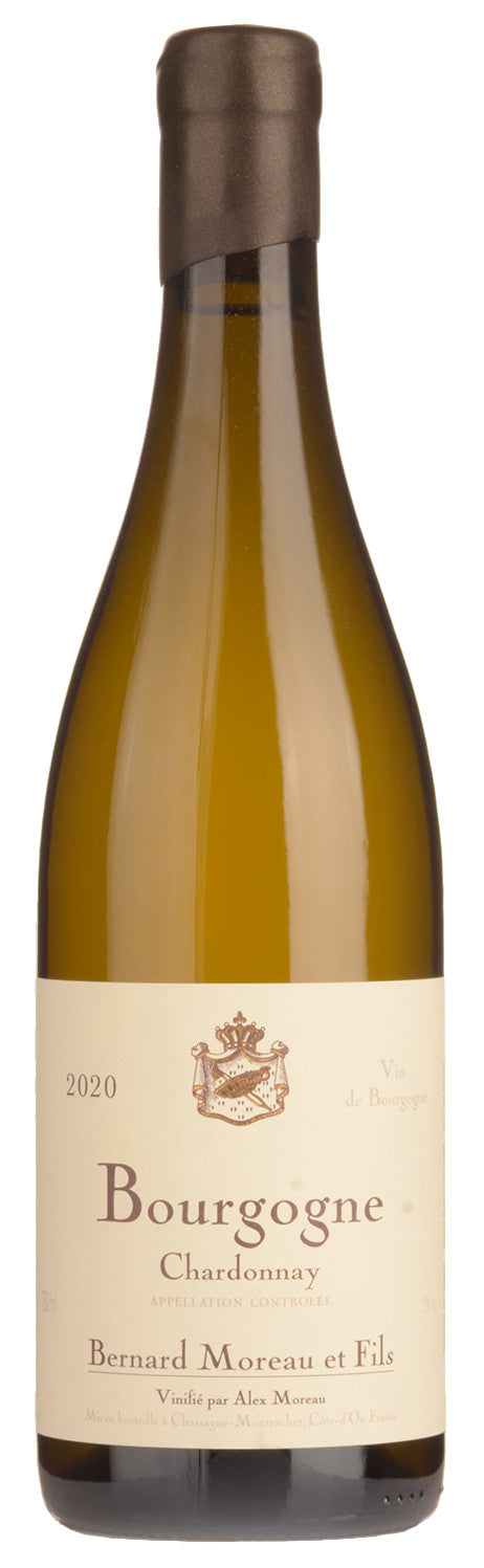 Domaine Bernard Moreau Bourgogne Blanc 2020  Front Bottle Shot