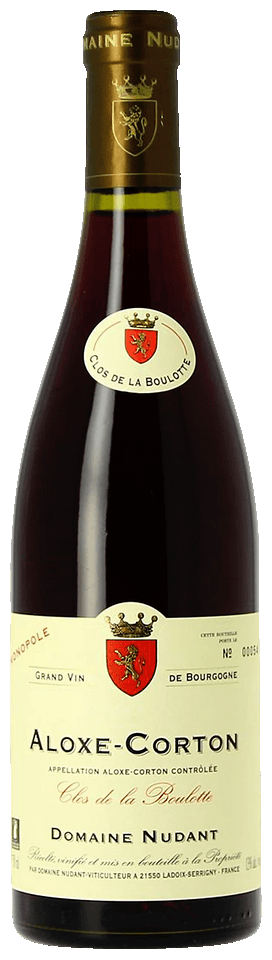 Domaine Nudant Aloxe-Corton Clos de la Boulotte Monopole 2020  Front Bottle Shot