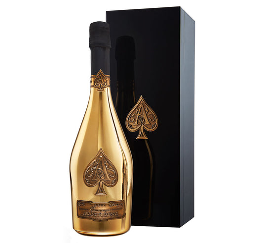 Armand de Brignac Ace of Spades Brut Gold with Gift Box  Front Bottle Shot
