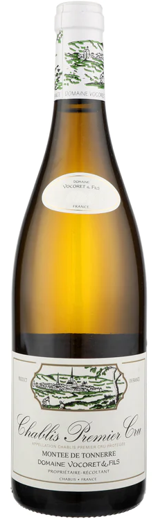 Vocoret Chablis Montee de Tonnerre Premier Cru 2022  Front Bottle Shot