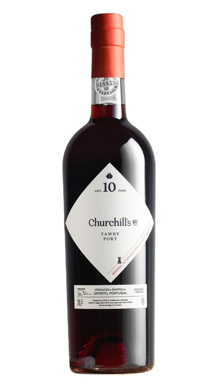 Churchill's 10 Year Old Tawny Port  Front Bottle Shot