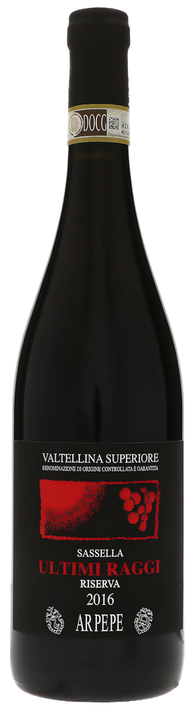 Ar. Pe. Pe. Valtellina Superiore Sassella Ultimi Raggi Riserva 2016  Front Bottle Shot