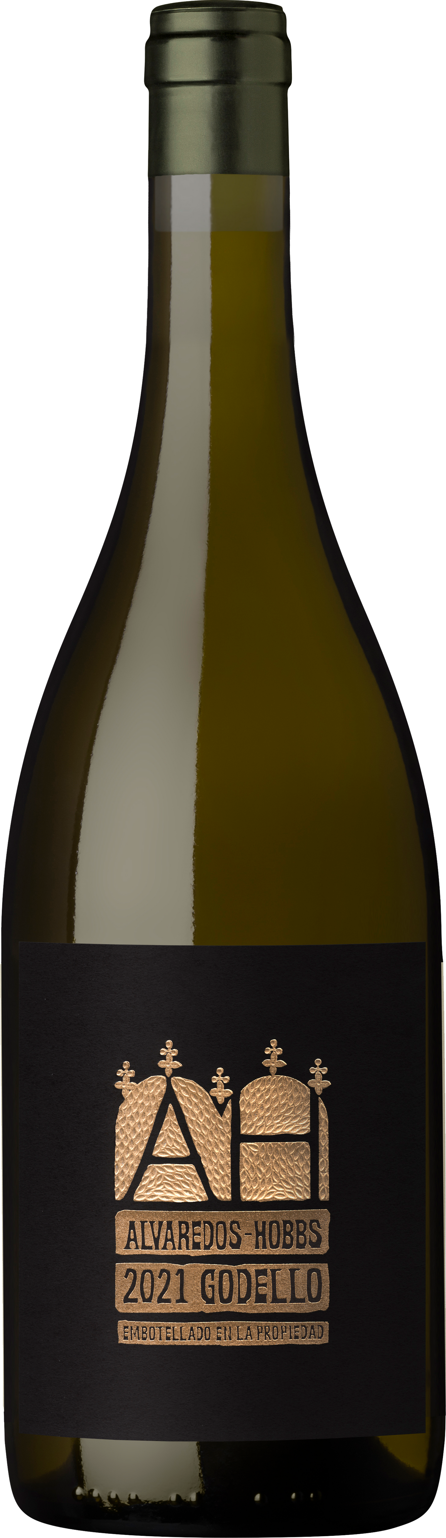 Alvaredos-Hobbs Ribeira Sacra Godello 2021  Front Bottle Shot