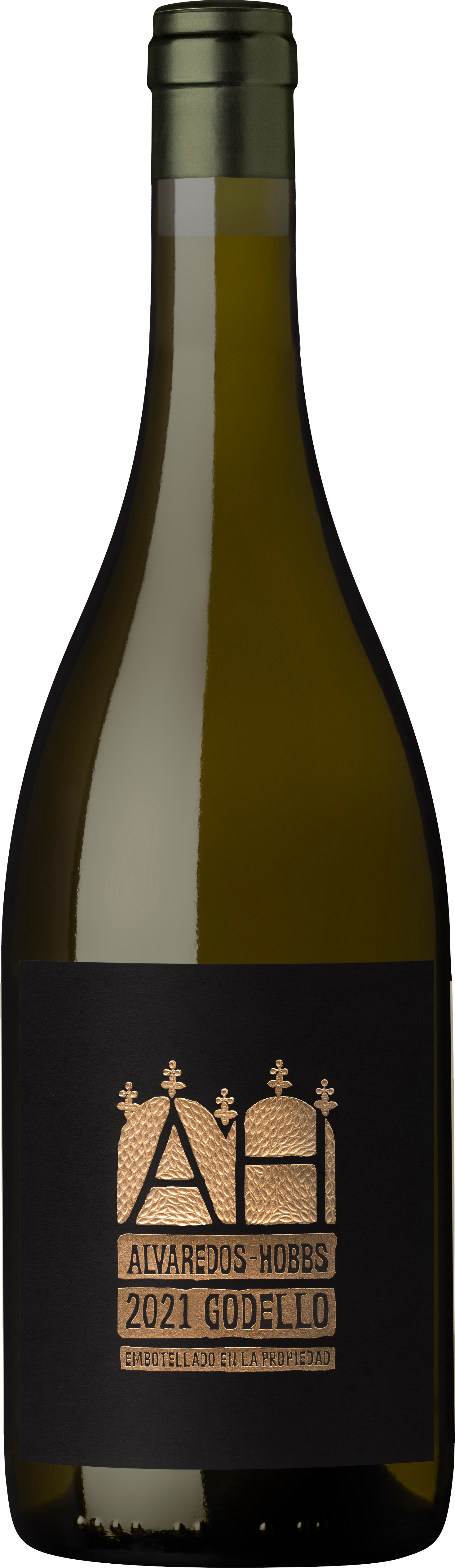 Alvaredos-Hobbs Ribeira Sacra Godello 2021  Front Bottle Shot