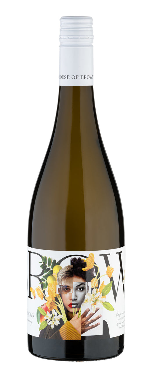 House of Brown Chardonnay 2022  Front Bottle Shot