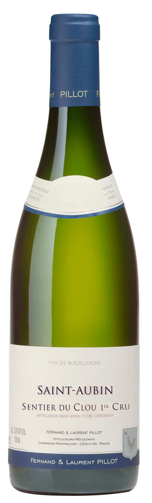 Domaine Fernand & Laurent Pillot St-Aubin Sentier du Clou Premier Cru 2021  Front Bottle Shot