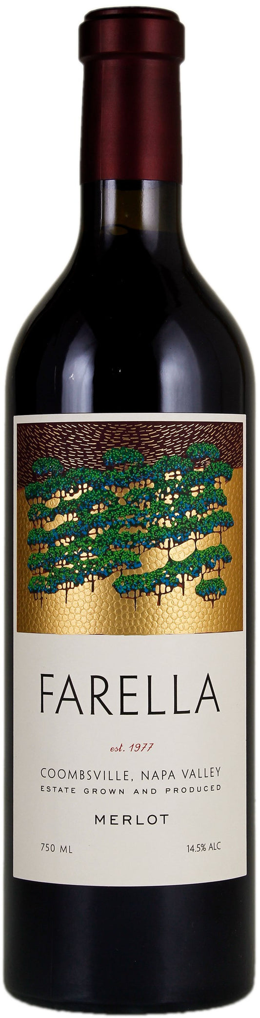 Farella Estate Merlot 2019  Front Bottle Shot