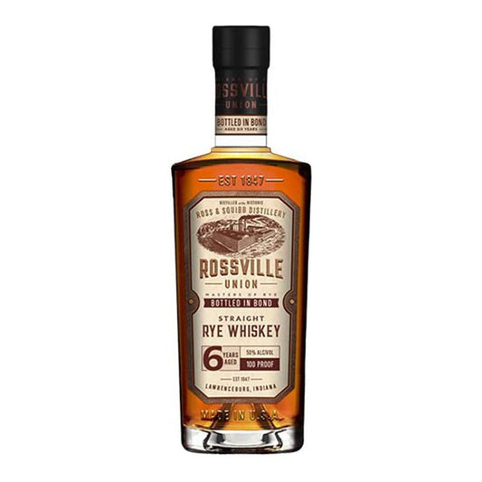 Rossville Union 6 Year Bottled In Bond Rye Whiskey 700ml