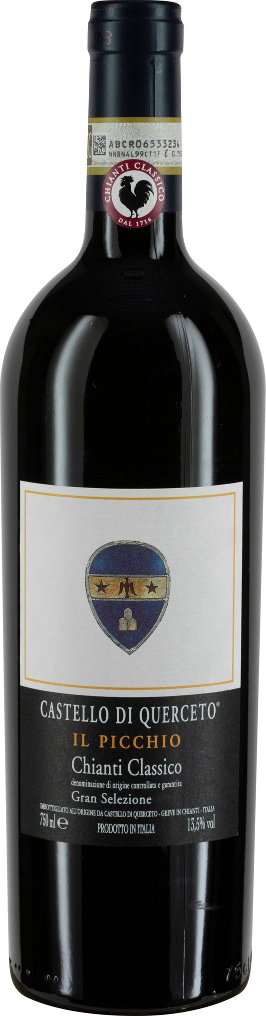 Castello di Querceto Il Picchio Chianti Classico Gran Selezione 2018  Front Bottle Shot