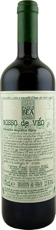 Paolo Bea Rosso de Veo 2018  Front Bottle Shot