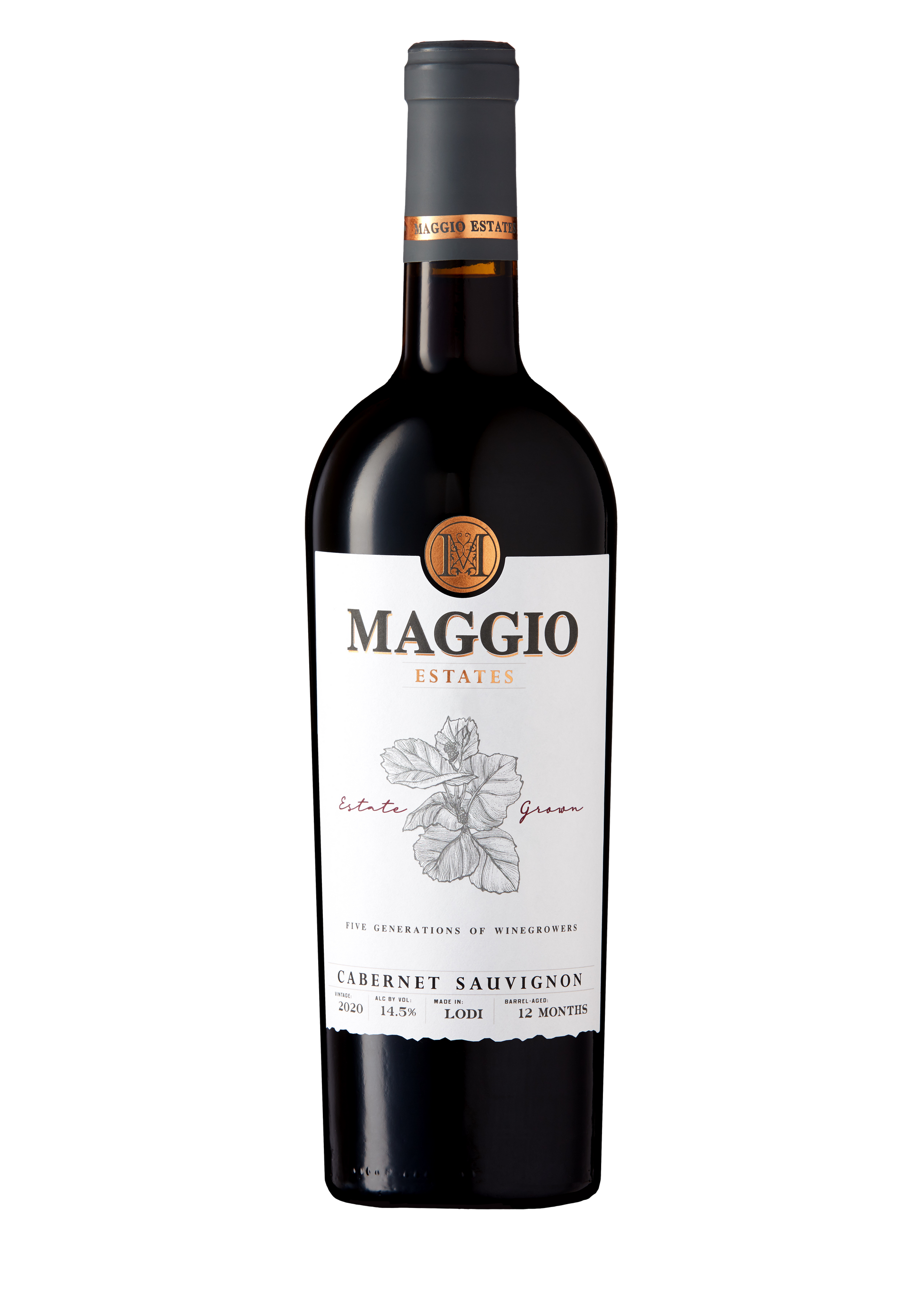 Maggio Estates Cabernet Sauvignon 2020  Front Bottle Shot