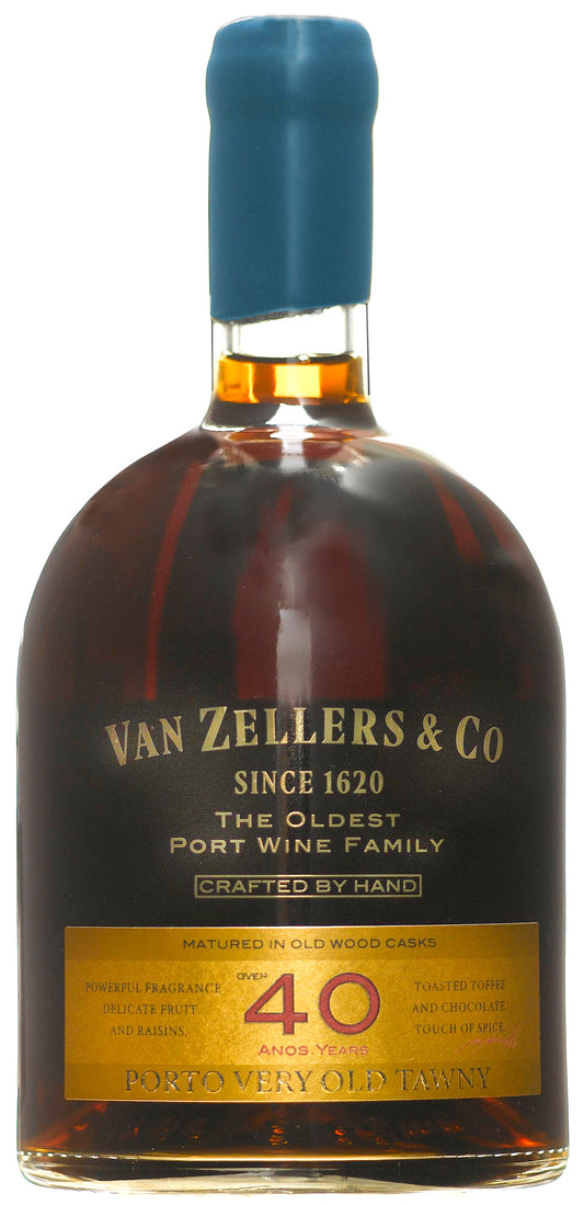 Van Zellers & Co VZ 40 Years Old Tawny Port  Front Bottle Shot