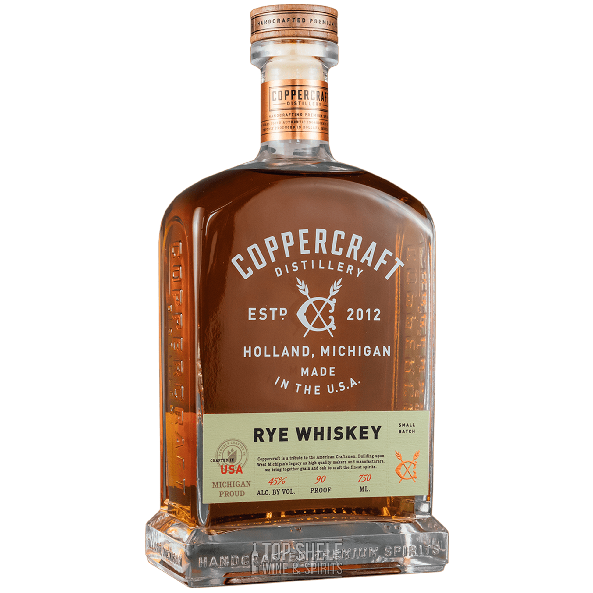 Coppercraft Straight Rye Whiskey