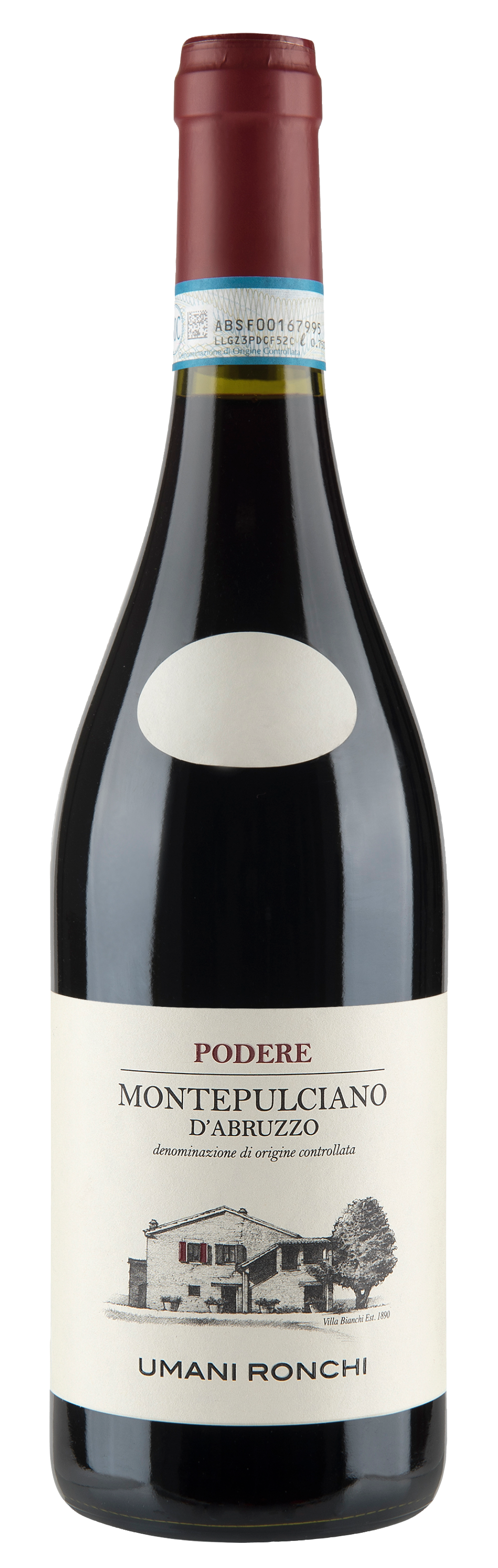 Umani Ronchi Podere Montepulciano d'Abruzzo 2023  Front Bottle Shot