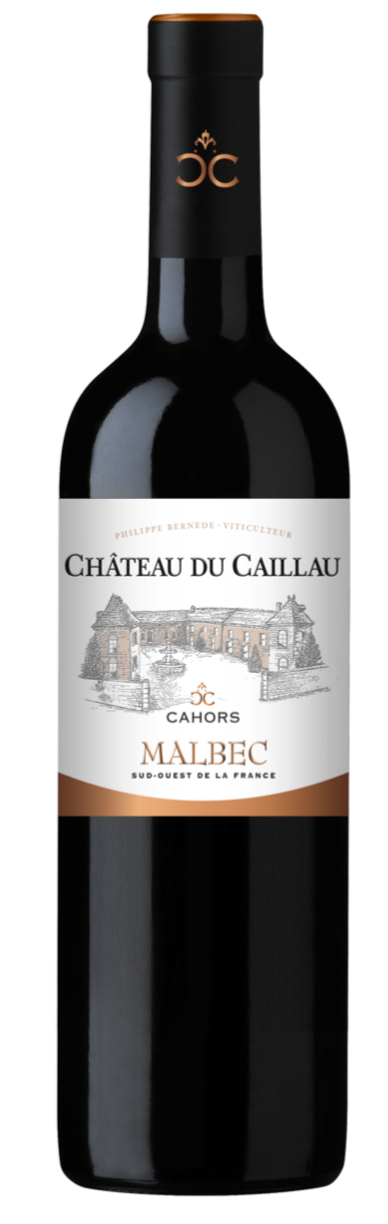 Chateau Du Caillau Cahors 2022  Front Bottle Shot