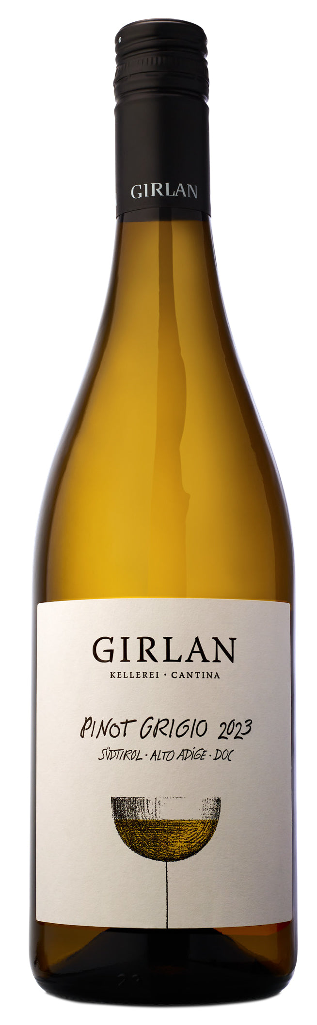 Girlan Pinot Grigio 2023  Front Bottle Shot
