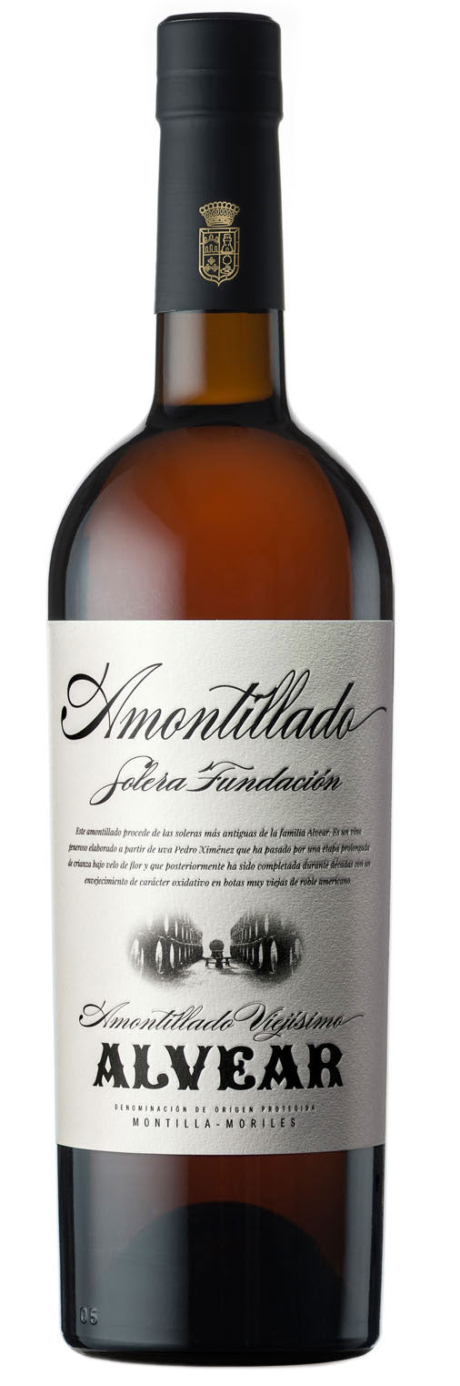 Alvear Amontillado Solera Fundacion (375ML half-bottle)  Front Bottle Shot