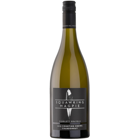 Squawking Magpie Counting Crows Chardonnay 2019  Front Bottle Shot