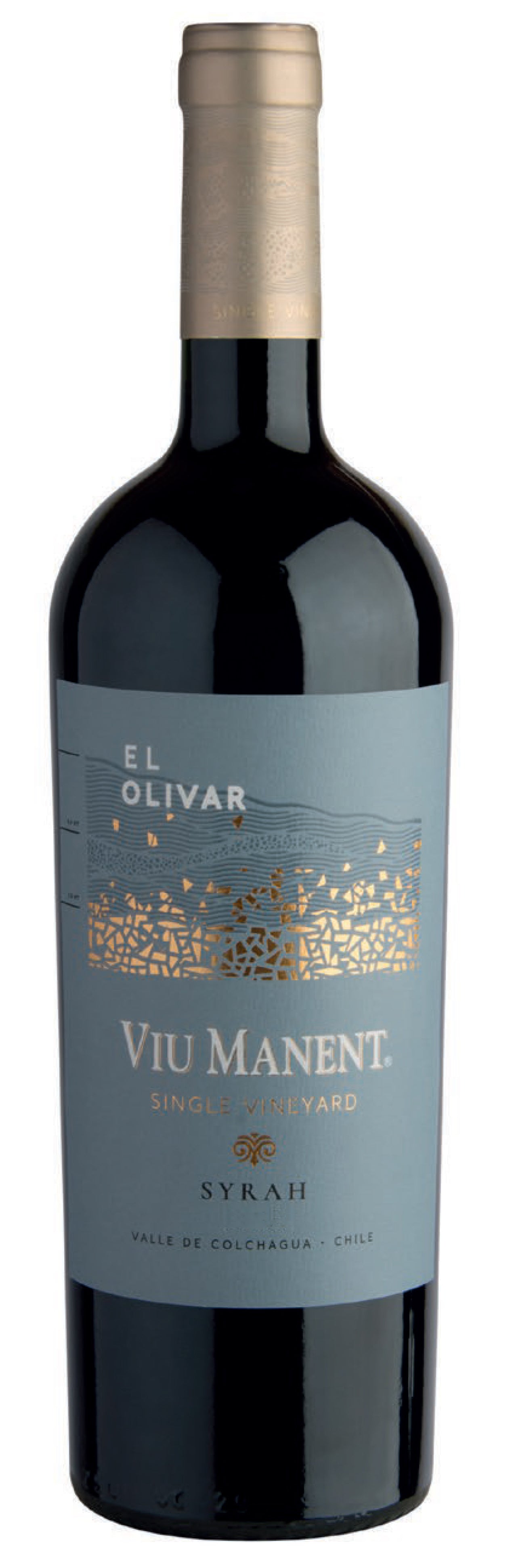 Viu Manent El Olivar Alto Single Vineyard Syrah 2021  Front Bottle Shot