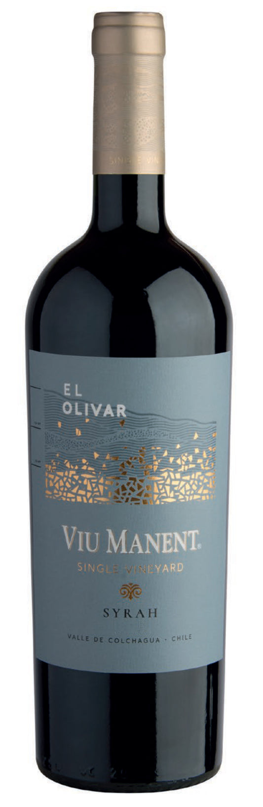 Viu Manent El Olivar Alto Single Vineyard Syrah 2021  Front Bottle Shot