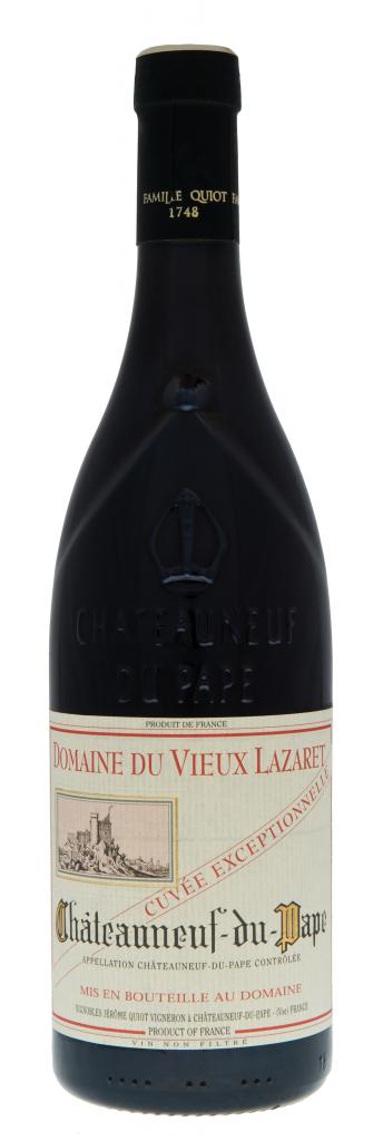 Domaine du Vieux Lazaret Chateauneuf-du-Pape Cuvee Exceptionnelle 2017  Front Bottle Shot