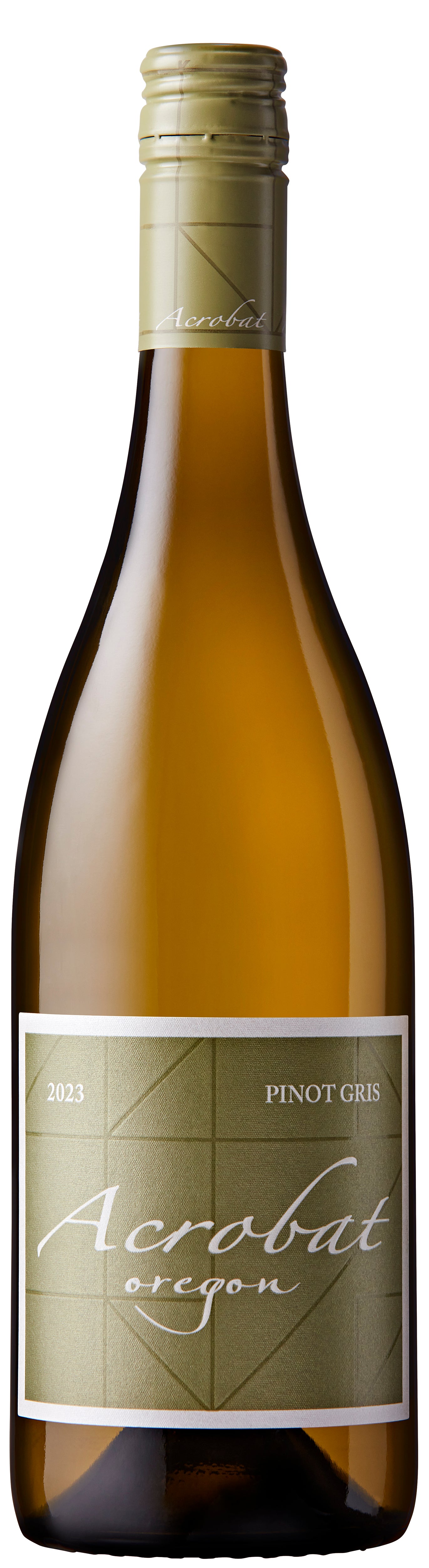 Acrobat Pinot Gris 2023  Front Bottle Shot