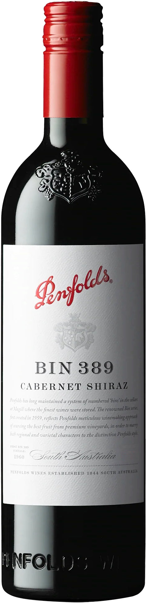Penfolds Bin 389 Cabernet-Shiraz 2022  Front Bottle Shot