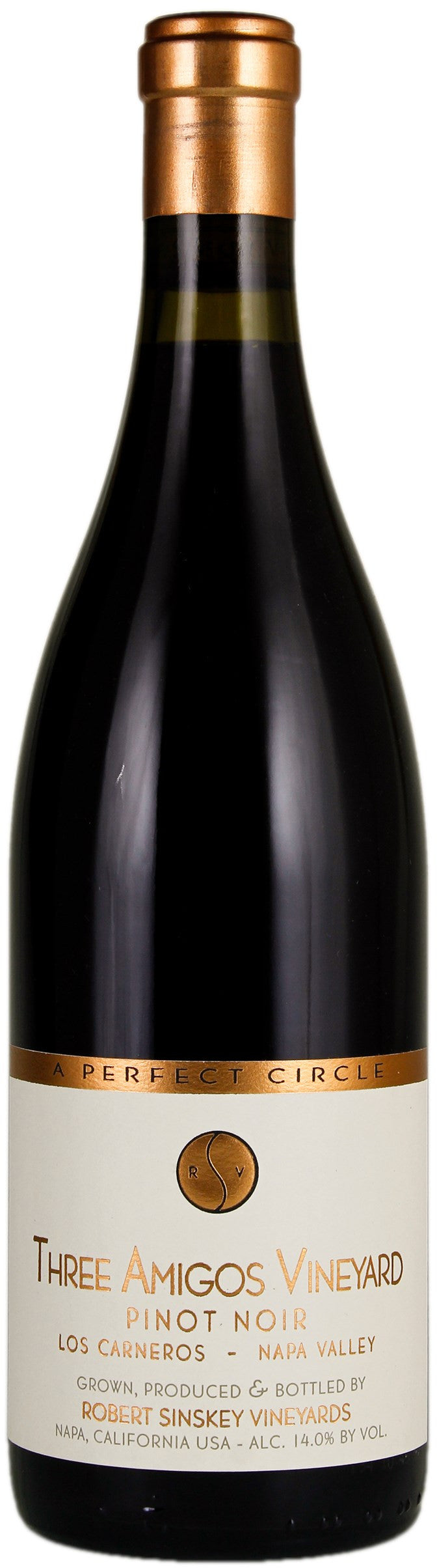 Robert Sinskey Three Amigos Pinot Noir 2017  Front Bottle Shot