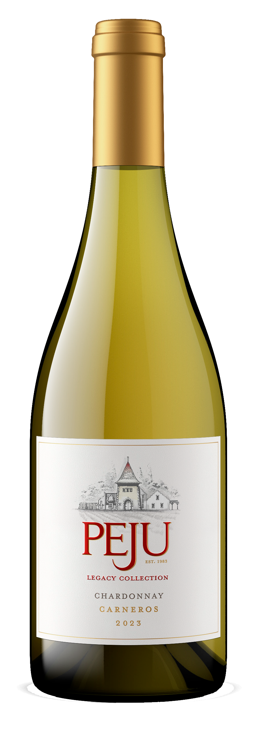 Peju Winery Legacy Collection Chardonnay 2023  Front Bottle Shot