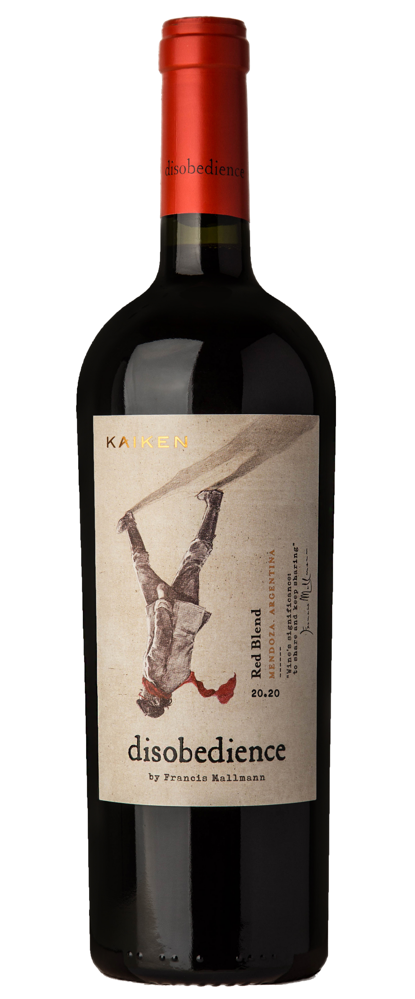 Kaiken Disobedience by Francis Mallmann 2020  Front Bottle Shot