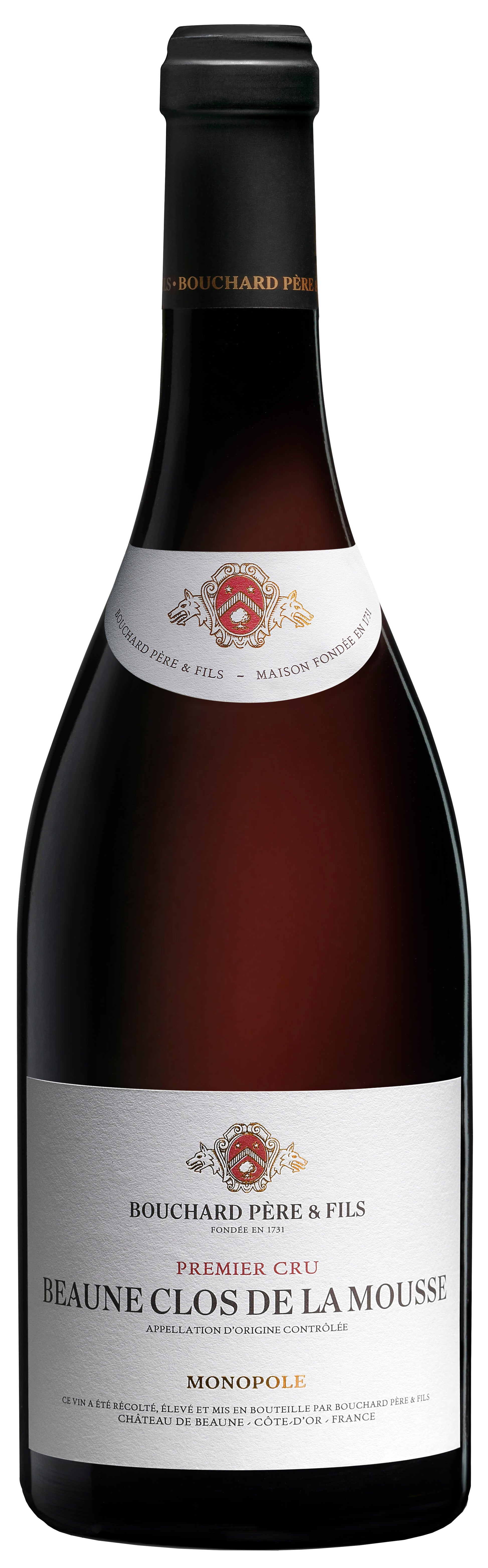 Bouchard Pere & Fils Beaune Clos de la Mousse Premier Cru Monopole 2020  Front Bottle Shot