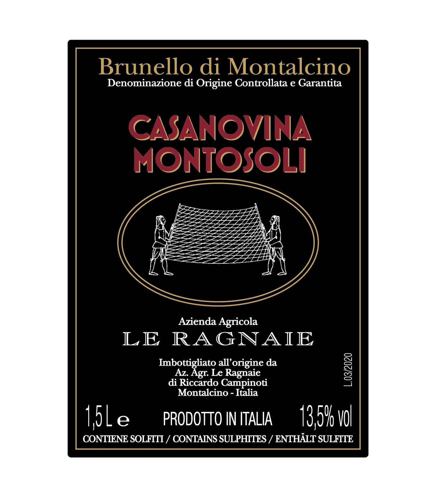 Le Ragnaie Casanovina Montosoli Brunello di Montalcino (1.5 Liter Magnum) 2017