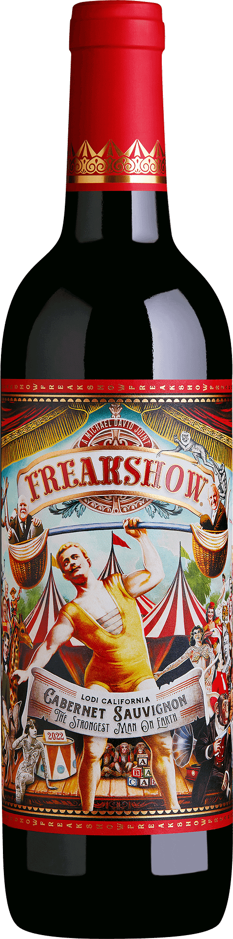 Michael David Winery Freakshow Cabernet Sauvignon 2022  Front Bottle Shot