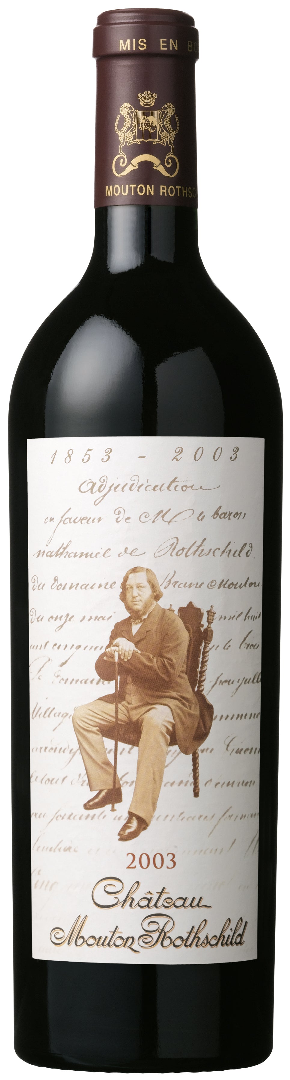 Chateau Mouton Rothschild  2003  Front Bottle Shot