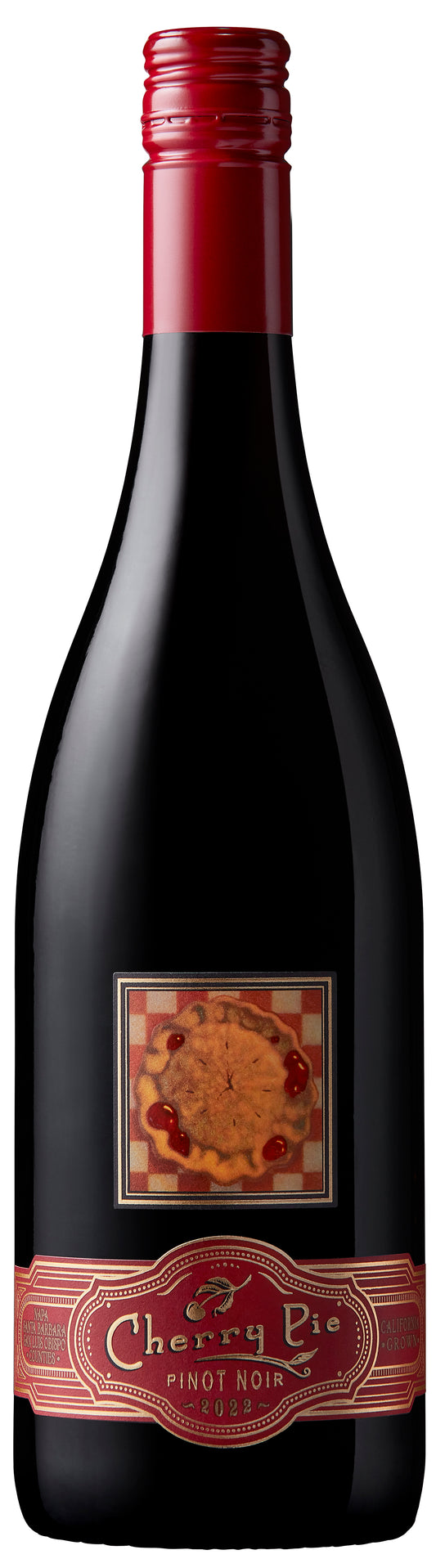 Cherry Pie Tri-County Pinot Noir 2022  Front Bottle Shot