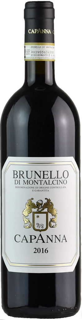 Capanna Brunello di Montalcino Riserva 2016  Front Bottle Shot