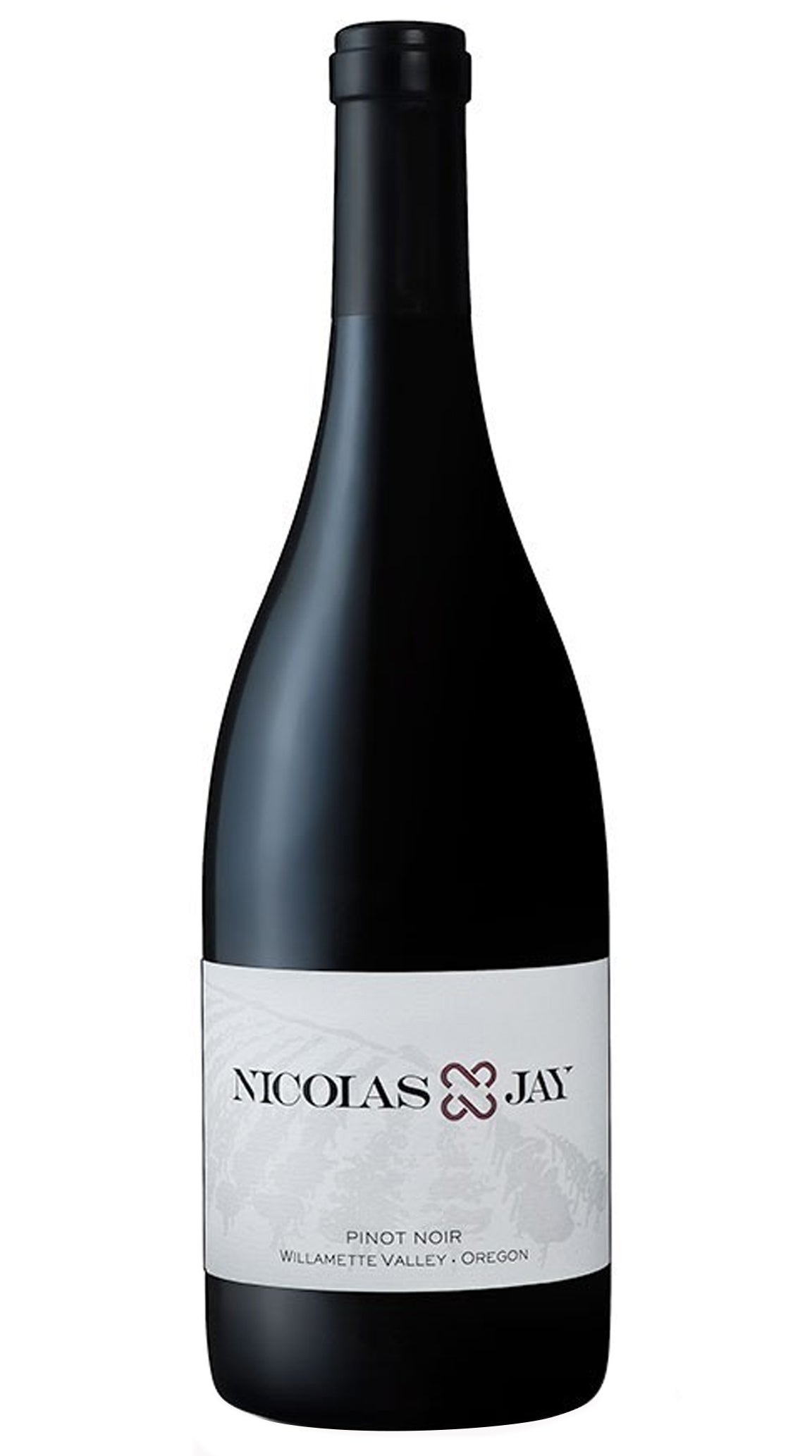 Nicolas-Jay Willamette Valley Pinot Noir 2022  Front Bottle Shot
