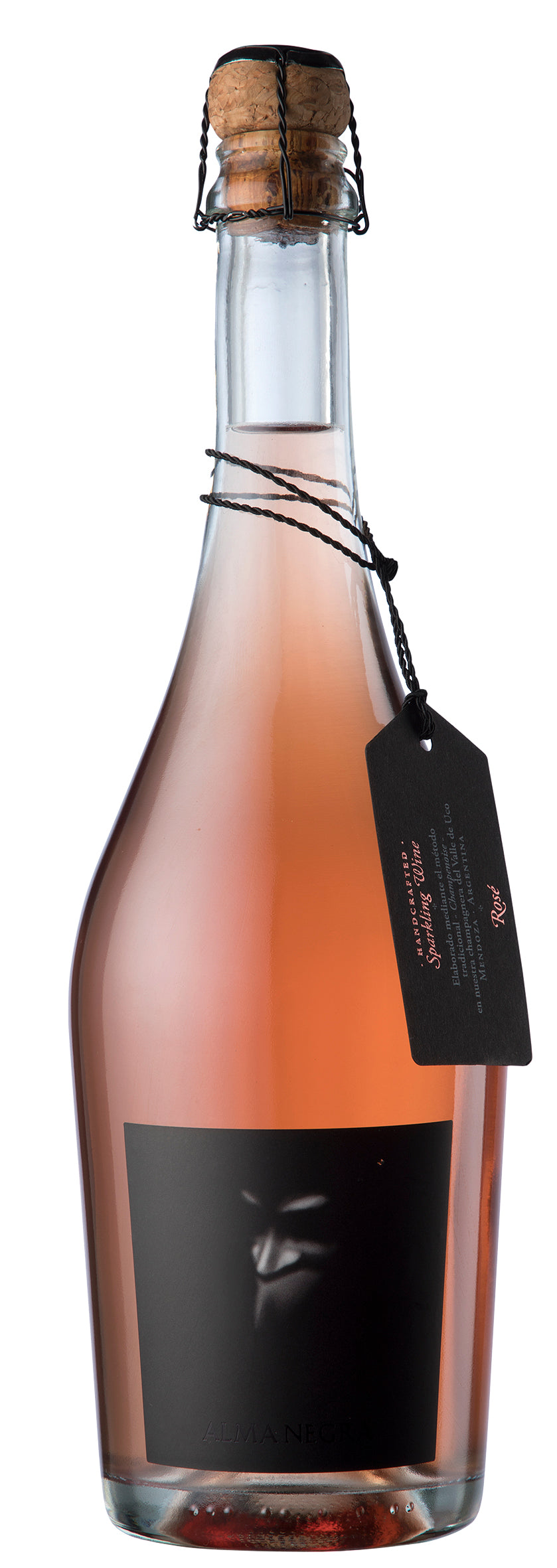 Alma Negra Brut Nature Rose  Front Bottle Shot