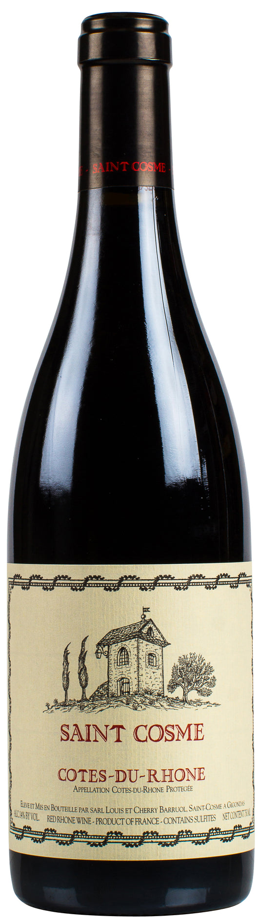 Chateau de Saint Cosme Cotes-du-Rhone 2023  Front Bottle Shot