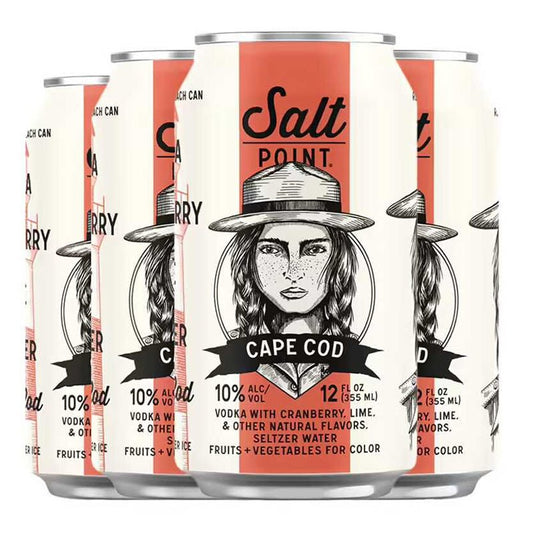 Salt Point Cape Cod Flavored Vodka Cocktail 4/355ml