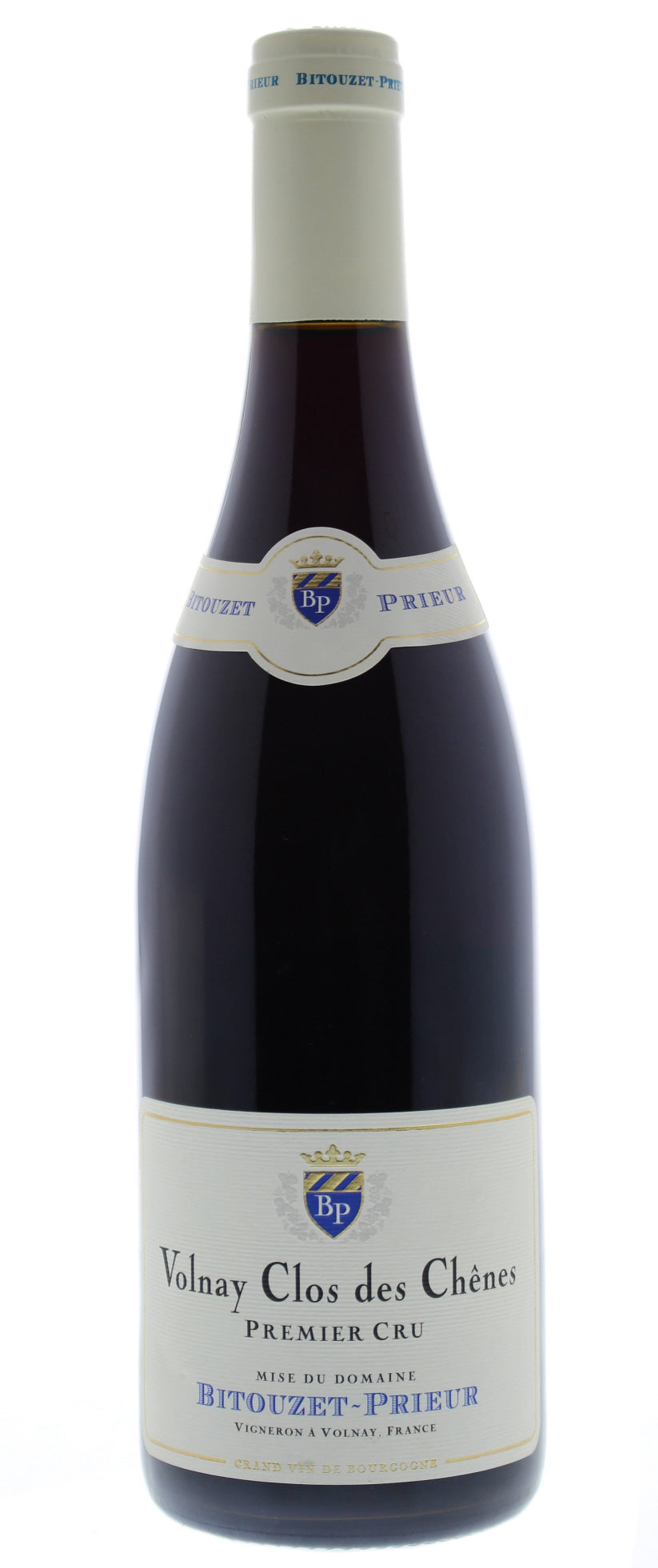 Domaine Bitouzet-Prieur Volnay Clos des Chenes Premier Cru 2018  Front Bottle Shot