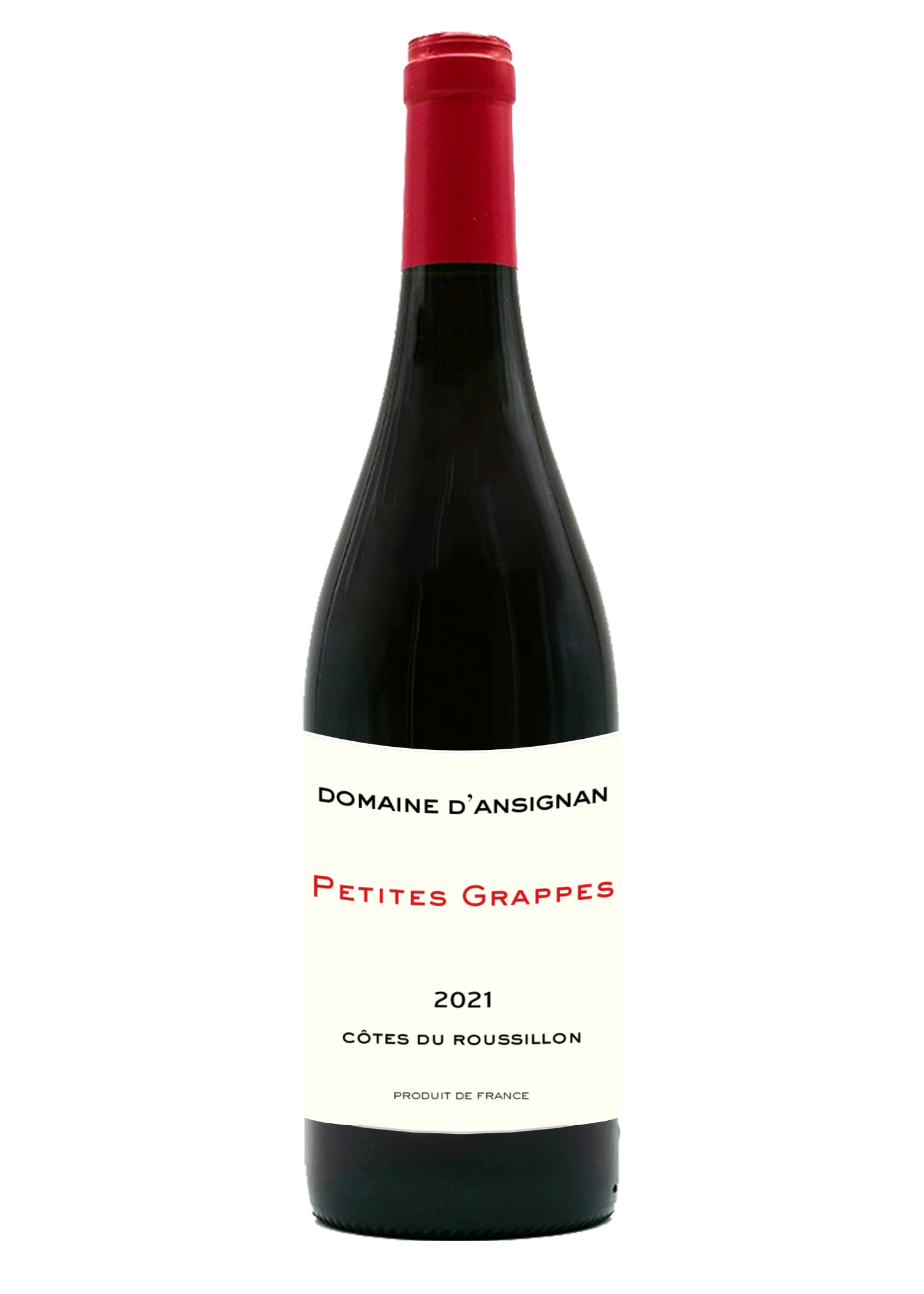 Domaine D'Ansignan Petites Grappes 2021  Front Bottle Shot