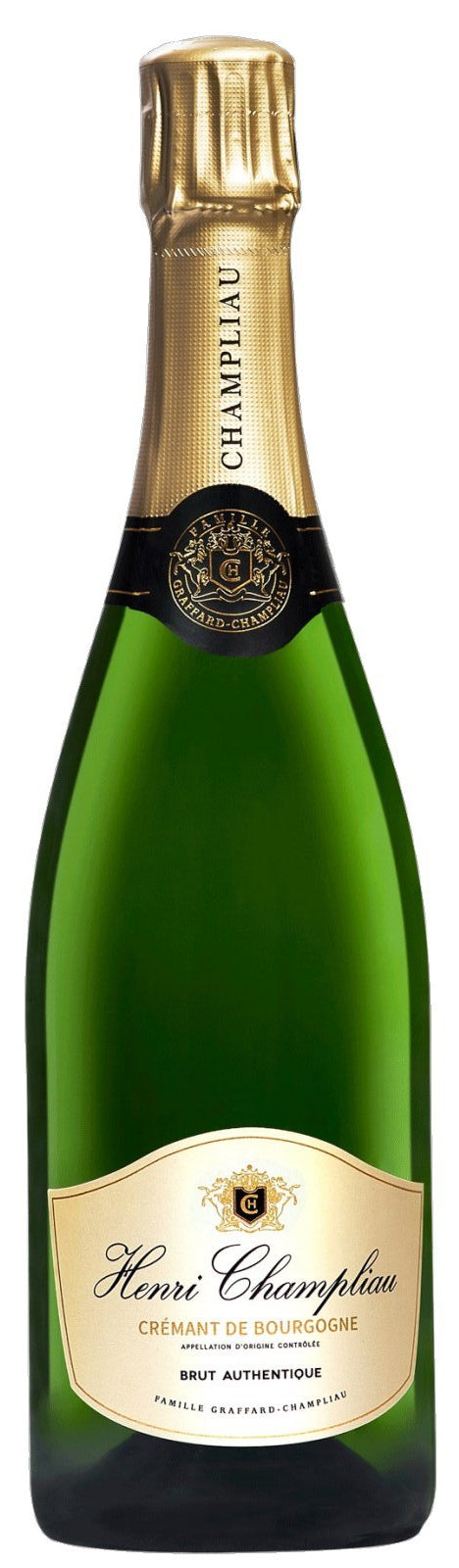 Henri Champliau Cremant de Bourgogne Brut Authentique  Front Bottle Shot