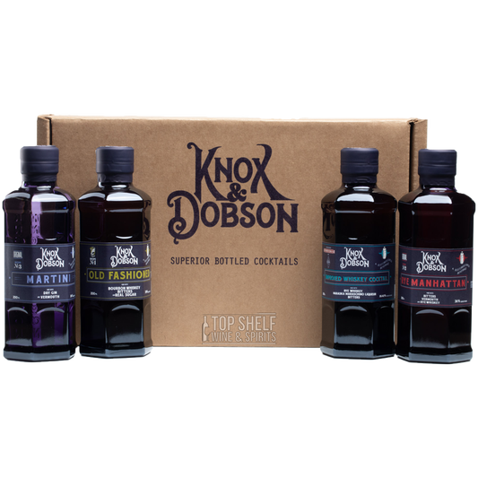 Knox & Dobson Superior Bottles Cocktails Variety (4-Pack) 200ml