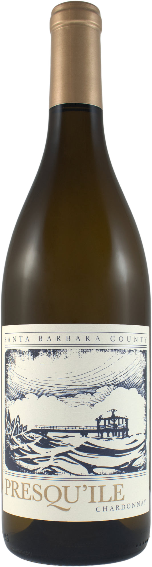 Presqu'ile Santa Barbara Chardonnay 2023  Front Bottle Shot