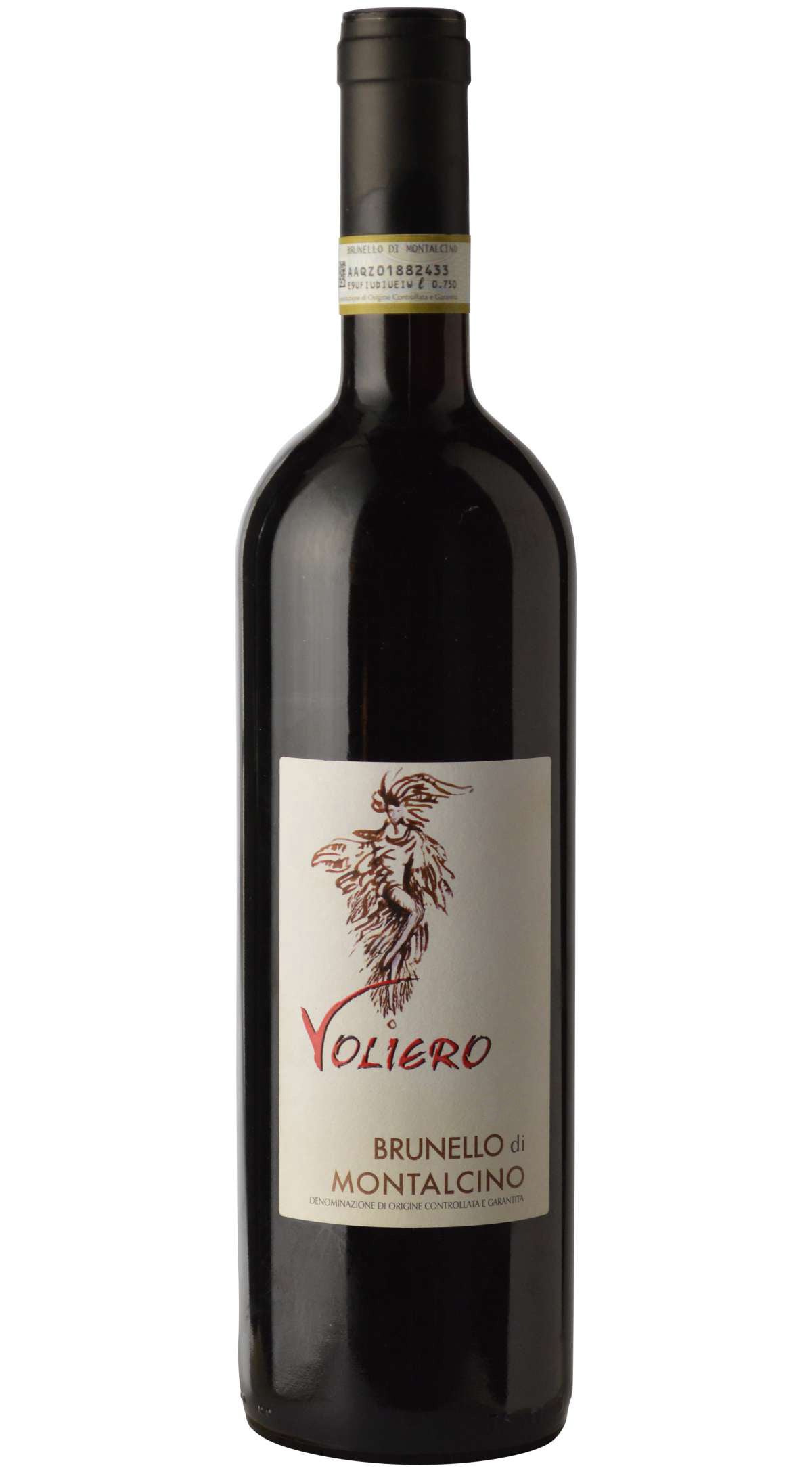 Voliero Brunello di Montalcino 2018  Front Bottle Shot