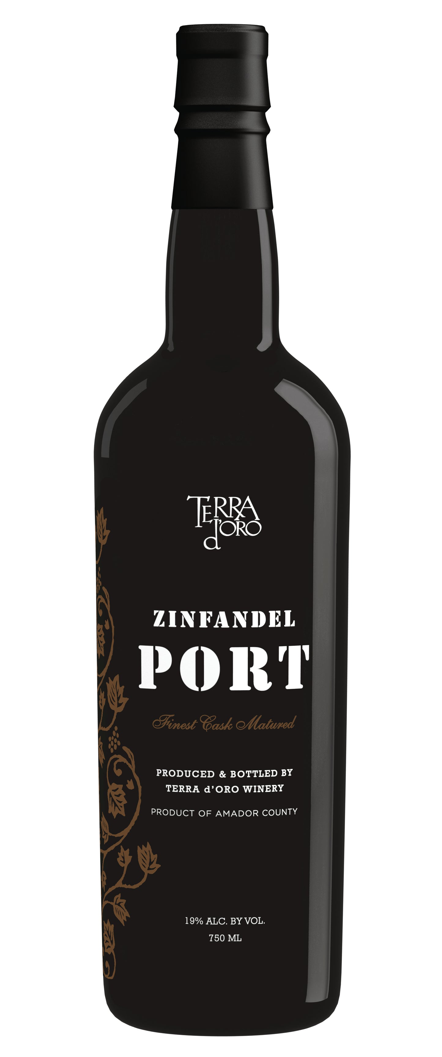 Terra d'Oro Zinfandel Port  Front Bottle Shot