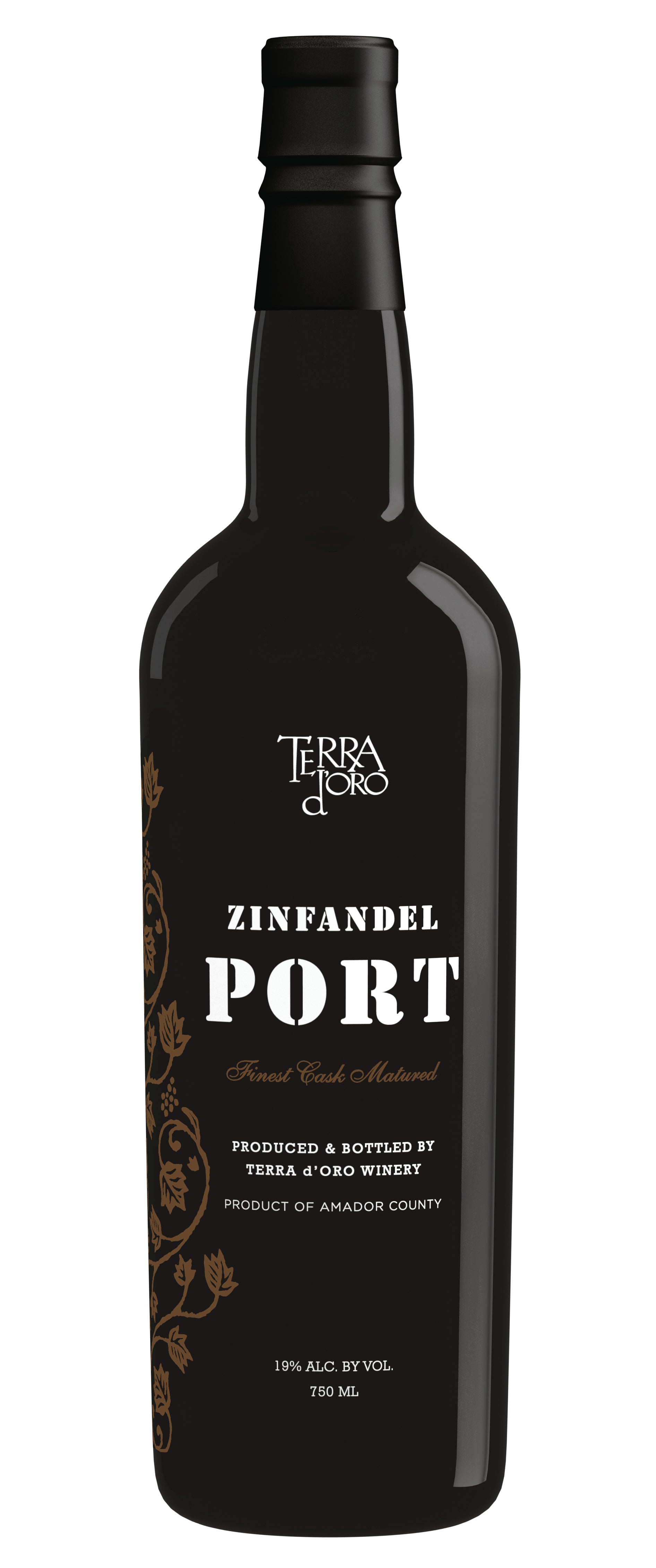 Terra d'Oro Zinfandel Port  Front Bottle Shot